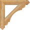 Ekena Millwork Olympic Arts & Crafts Rough Sawn Bracket, Western Red Cedar, 4"W x 26"D x 26"H BKT04X26X26OLY03RWR - alternate 3